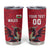 Custom Wales Rugby Tumbler Cup Welsh Dragon Mascot Red Version