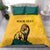 Personalized Sri Lanka Independence Day 1948 Bedding Set Lion With Traditional Sun Face