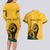 Personalized Sri Lanka Independence Day 1948 Couples Matching Long Sleeve Bodycon Dress and Hawaiian Shirt Lion With Traditional Sun Face