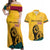 Personalized Sri Lanka Independence Day 1948 Couples Matching Off Shoulder Maxi Dress and Hawaiian Shirt Lion With Traditional Sun Face