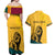 Personalized Sri Lanka Independence Day 1948 Couples Matching Off Shoulder Maxi Dress and Hawaiian Shirt Lion With Traditional Sun Face