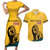 Personalized Sri Lanka Independence Day 1948 Couples Matching Short Sleeve Bodycon Dress and Hawaiian Shirt Lion With Traditional Sun Face