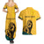 Personalized Sri Lanka Independence Day 1948 Couples Matching Summer Maxi Dress and Hawaiian Shirt Lion With Traditional Sun Face