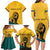 Personalized Sri Lanka Independence Day 1948 Family Matching Long Sleeve Bodycon Dress and Hawaiian Shirt Lion With Traditional Sun Face - Wonder Print Shop