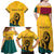 Personalized Sri Lanka Independence Day 1948 Family Matching Off Shoulder Maxi Dress and Hawaiian Shirt Lion With Traditional Sun Face - Wonder Print Shop