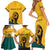 Personalized Sri Lanka Independence Day 1948 Family Matching Short Sleeve Bodycon Dress and Hawaiian Shirt Lion With Traditional Sun Face - Wonder Print Shop