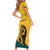 Personalized Sri Lanka Independence Day 1948 Family Matching Short Sleeve Bodycon Dress and Hawaiian Shirt Lion With Traditional Sun Face - Wonder Print Shop