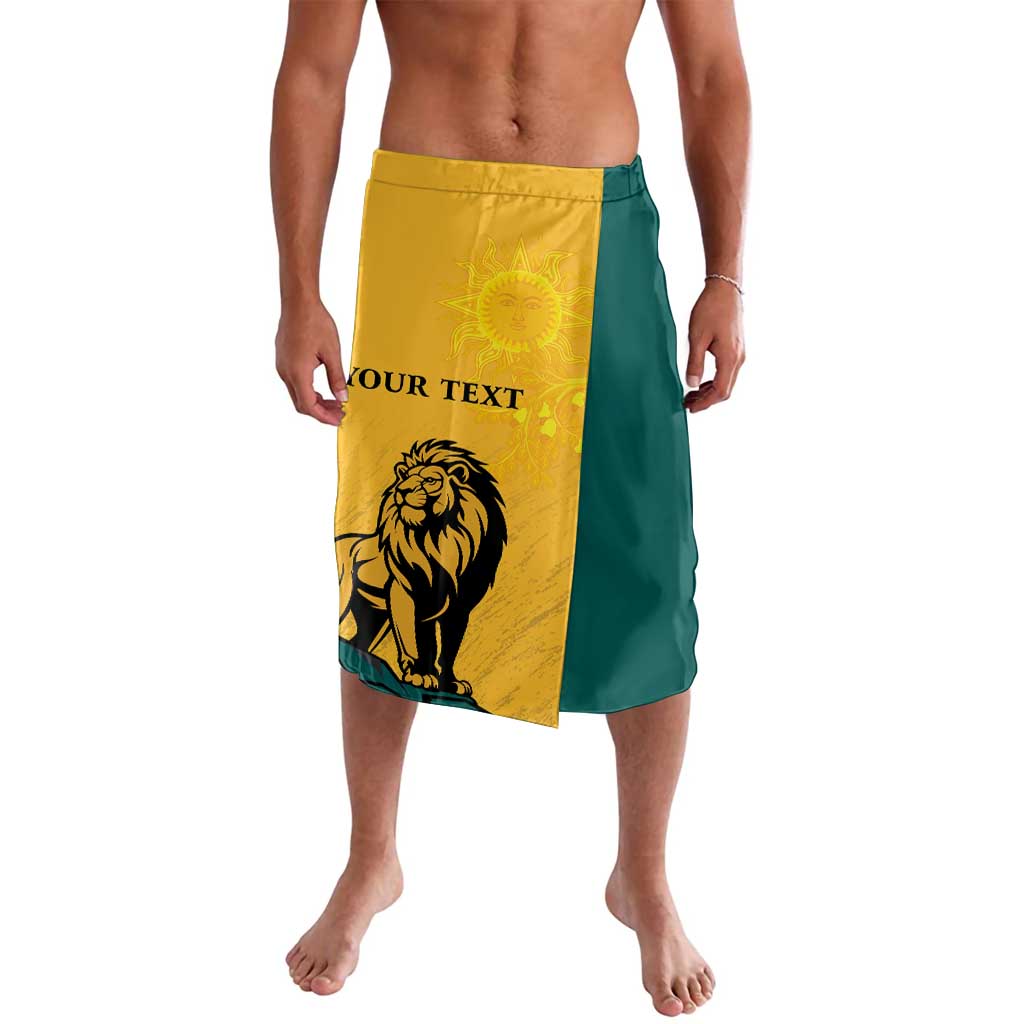 Personalized Sri Lanka Independence Day 1948 Lavalava Lion With Traditional Sun Face - Wonder Print Shop