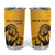 Personalized Sri Lanka Independence Day 1948 Tumbler Cup Lion With Traditional Sun Face - Wonder Print Shop