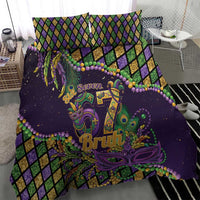 Six Seven Mardi Gras Bedding Set 67 Carnival Mask Beads - Wonder Print Shop