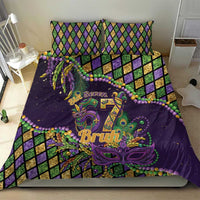 Six Seven Mardi Gras Bedding Set 67 Carnival Mask Beads - Wonder Print Shop
