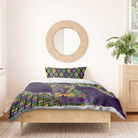 Six Seven Mardi Gras Bedding Set 67 Carnival Mask Beads - Wonder Print Shop