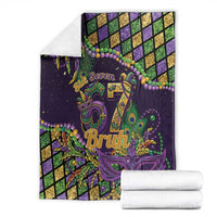 Six Seven Mardi Gras Blanket 67 Carnival Mask Beads - Wonder Print Shop