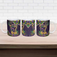 Six Seven Mardi Gras Ceramic Mug 67 Carnival Mask Beads - Wonder Print Shop