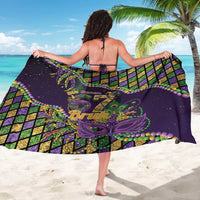 Six Seven Mardi Gras Sarong 67 Carnival Mask Beads - Wonder Print Shop