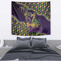 Six Seven Mardi Gras Tapestry 67 Carnival Mask Beads - Wonder Print Shop
