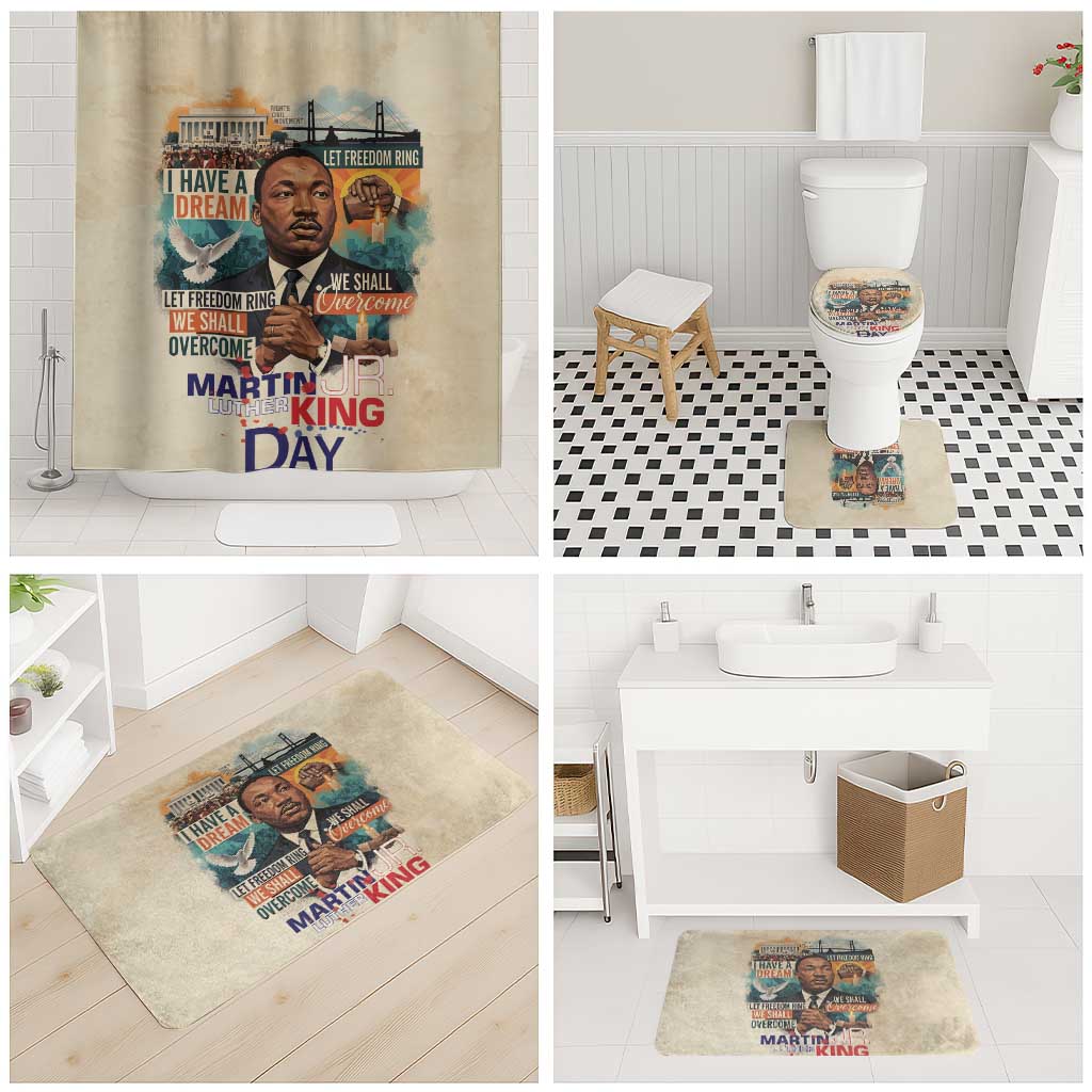 Martin Luther King MLK Bathroom Set I Have a Dream Vintage Art - Wonder Print Shop
