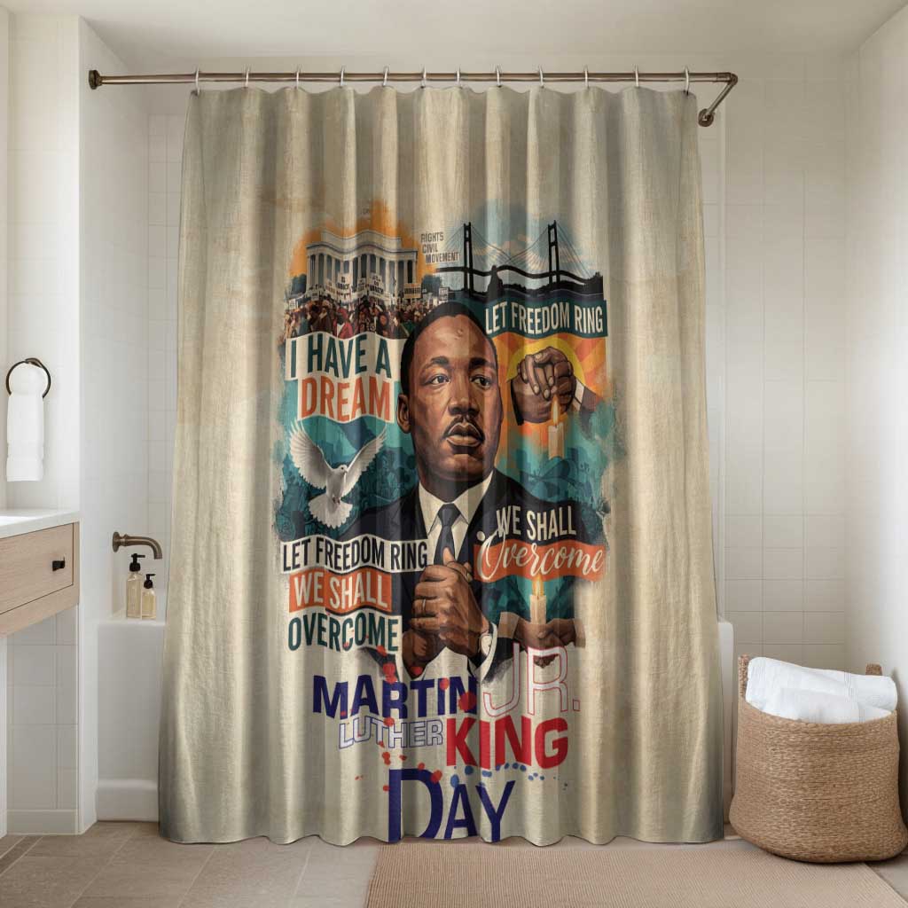 Martin Luther King MLK Bathroom Set I Have a Dream Vintage Art - Wonder Print Shop