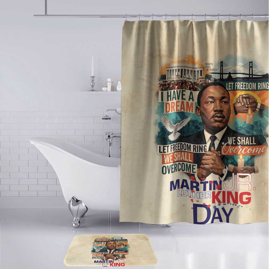 Martin Luther King MLK Bathroom Set I Have a Dream Vintage Art - Wonder Print Shop
