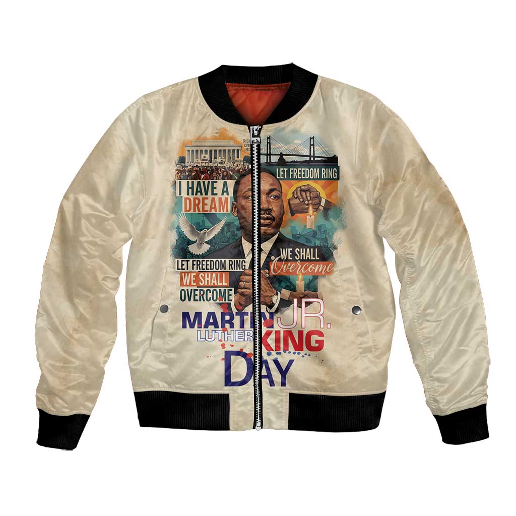 Martin Luther King MLK Bomber Jacket I Have a Dream Vintage Art - Wonder Print Shop