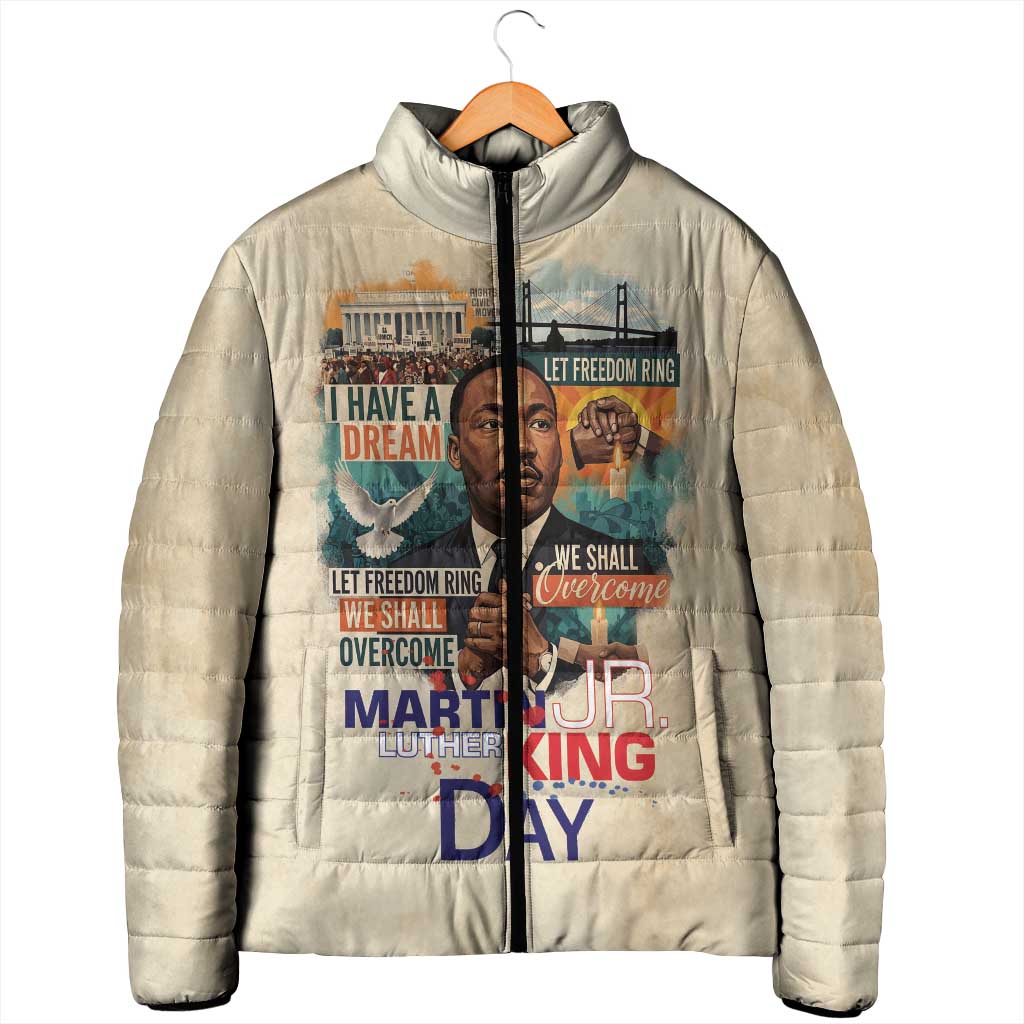 Martin Luther King MLK Padded Jacket I Have a Dream Vintage Art - Wonder Print Shop