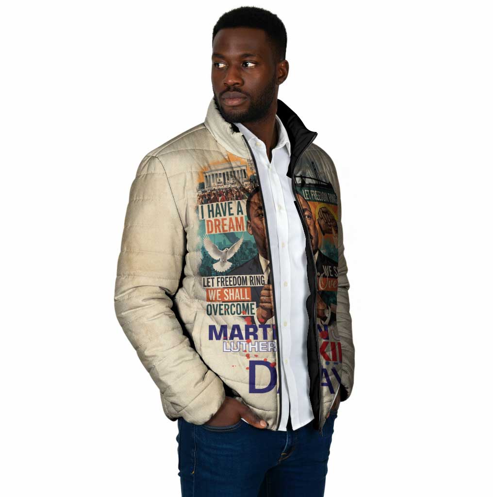 Martin Luther King MLK Padded Jacket I Have a Dream Vintage Art - Wonder Print Shop