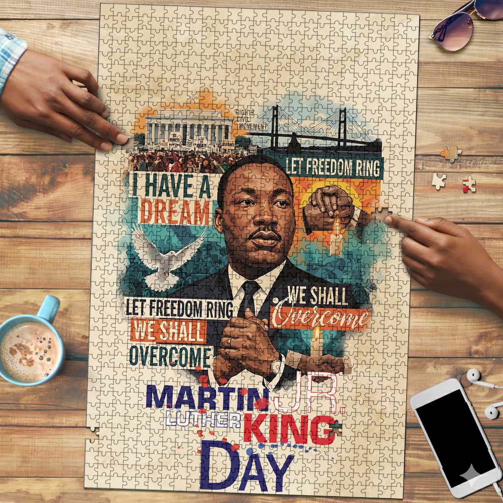 Martin Luther King MLK Puzzle I Have a Dream Vintage Art - Wonder Print Shop