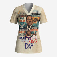 Martin Luther King MLK Scrub Top I Have a Dream Vintage Art - Wonder Print Shop