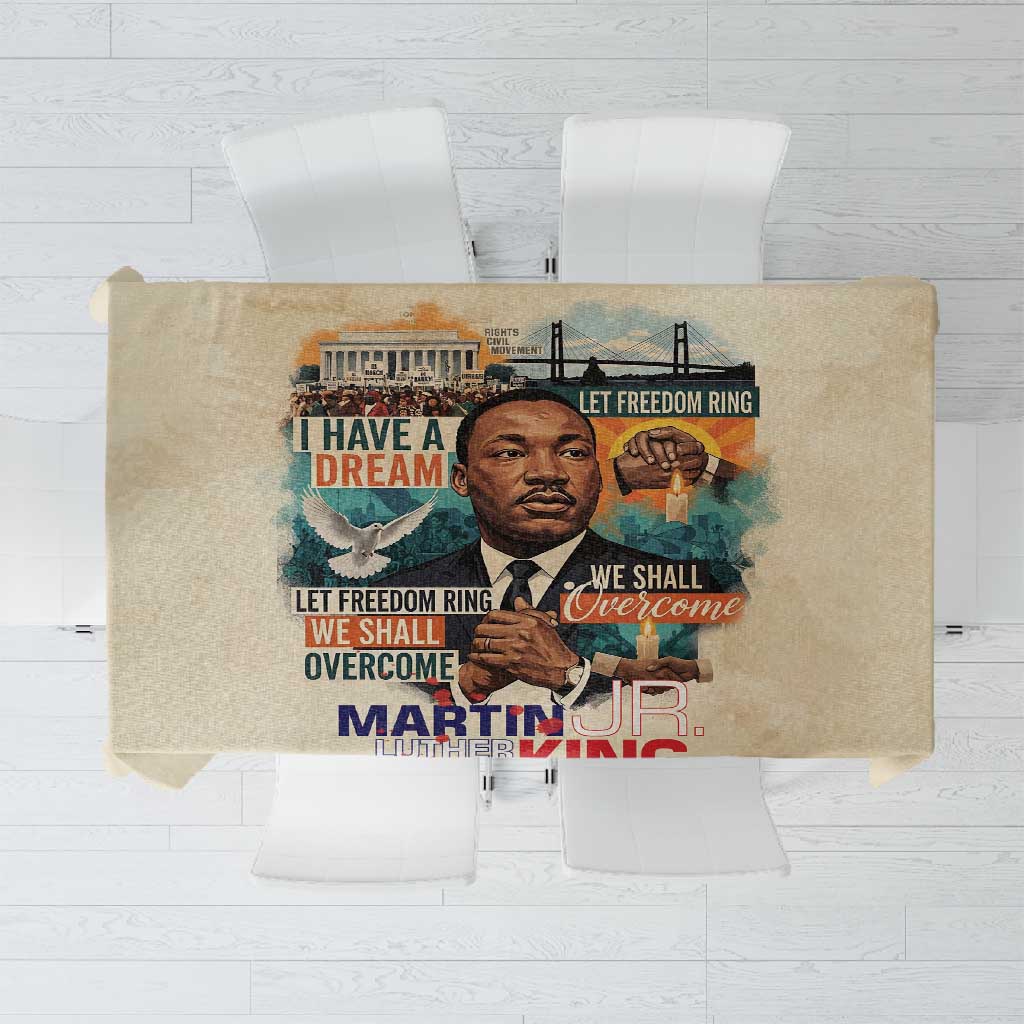 Martin Luther King MLK Tablecloth I Have a Dream Vintage Art - Wonder Print Shop