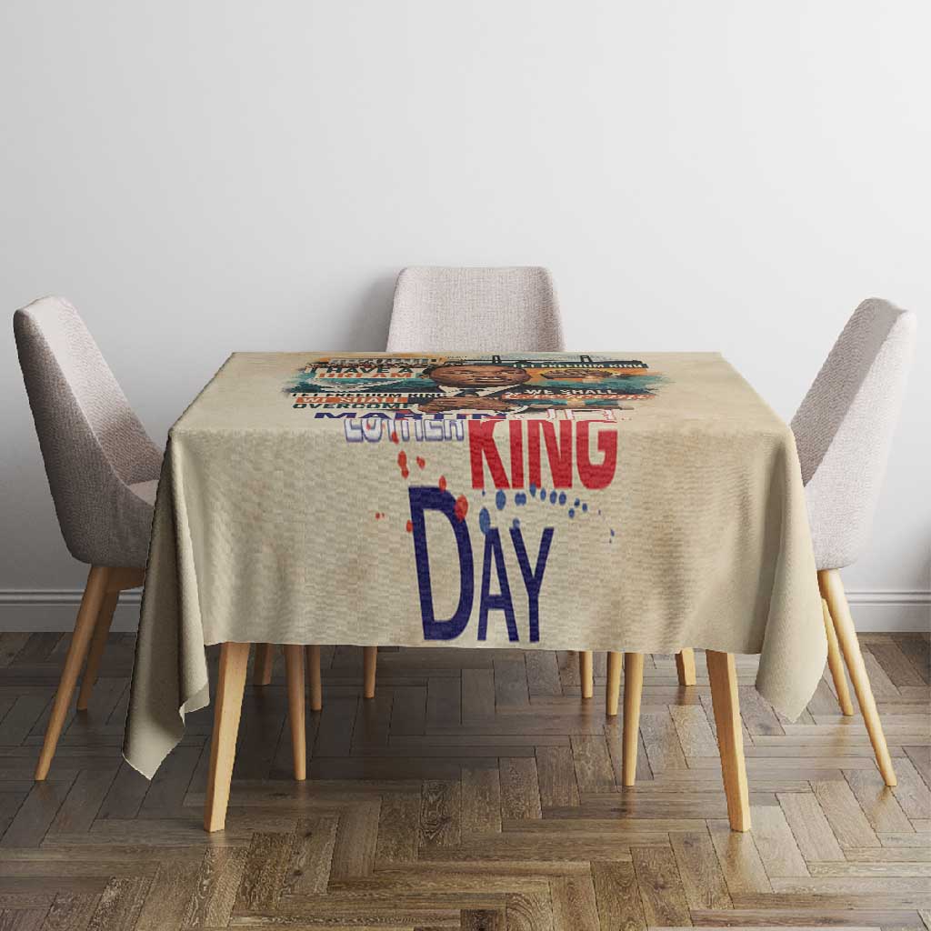Martin Luther King MLK Tablecloth I Have a Dream Vintage Art - Wonder Print Shop