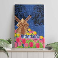 Netherlands Lion Canvas Wall Art Tulip And Windmill