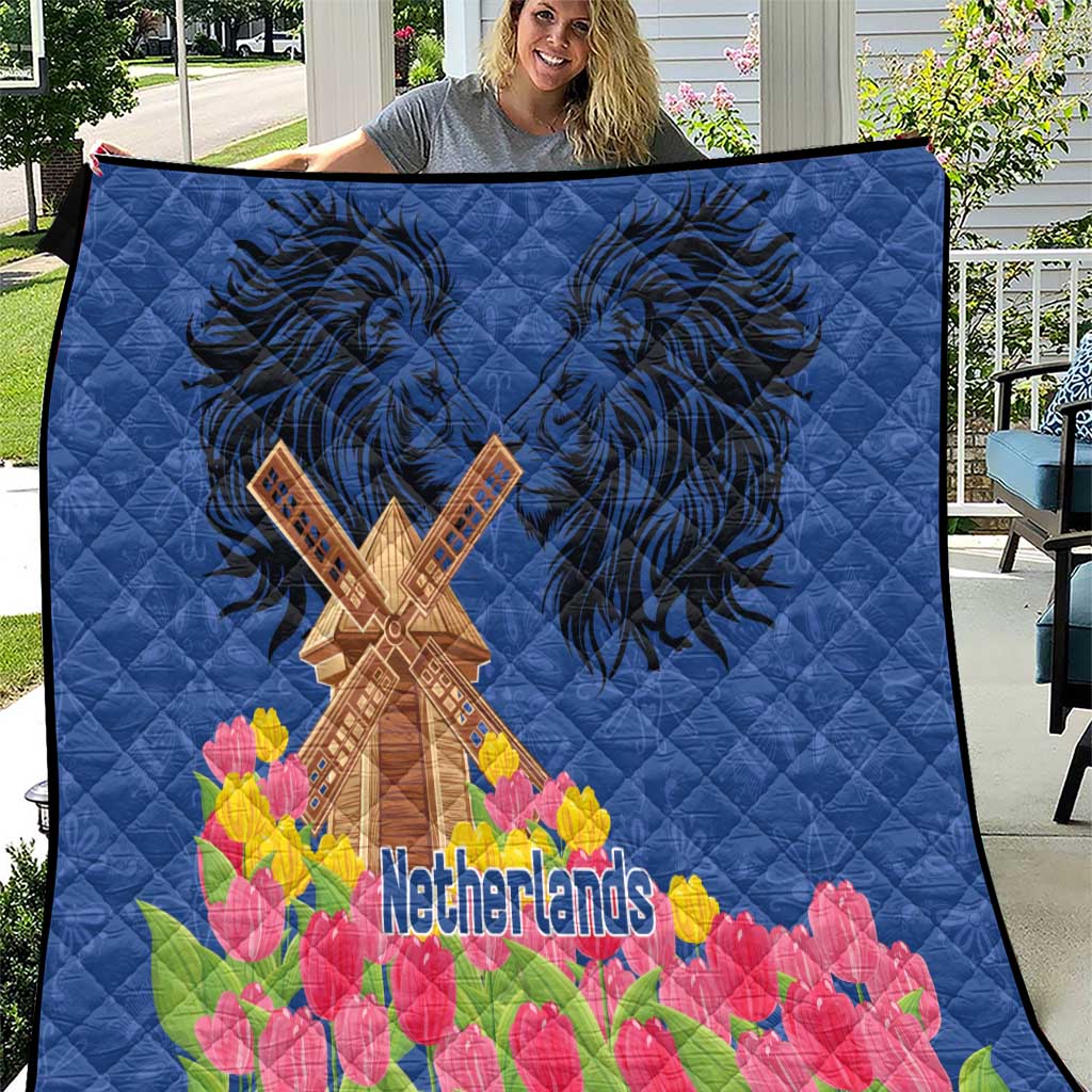 Netherlands Lion Quilt Tulip And Windmill