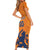 Custom Netherlands Football Short Sleeve Bodycon Dress Holland Lion