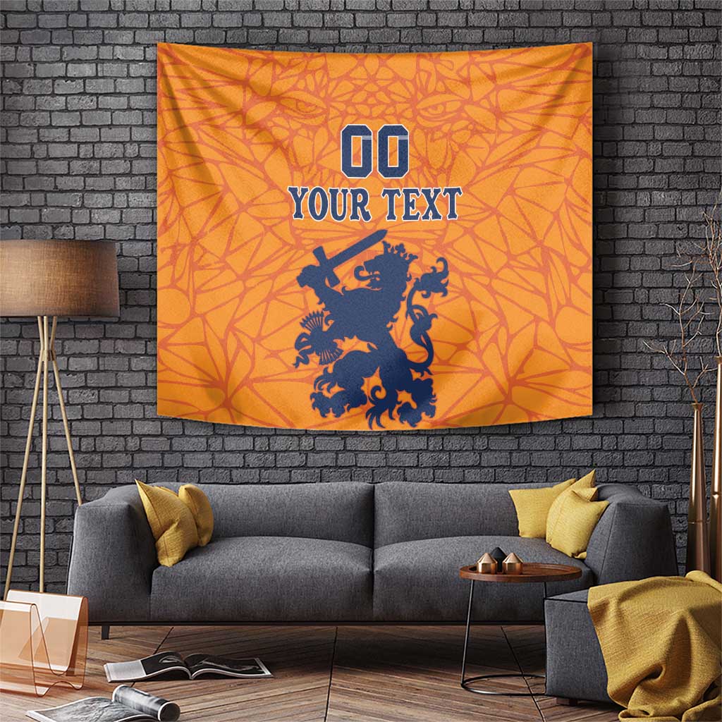 Custom Netherlands Football Tapestry Holland Lion
