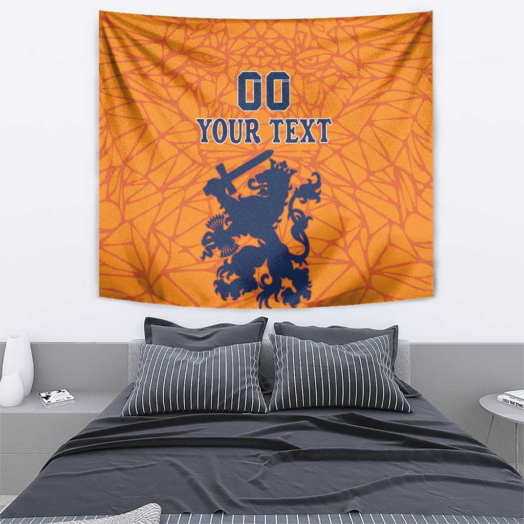 Custom Netherlands Football Tapestry Holland Lion