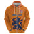 Custom Netherlands Football Zip Hoodie Holland Lion