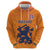 Custom Netherlands Football Zip Hoodie Holland Lion