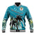 Personalized Saint Kitts and Nevis Coconut Palm Tree Baseball Jacket - Wonder Print Shop