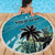 Personalized Saint Kitts and Nevis Coconut Palm Tree Beach Blanket - Wonder Print Shop