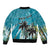 Personalized Saint Kitts and Nevis Coconut Palm Tree Bomber Jacket - Wonder Print Shop