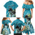 Personalized Saint Kitts and Nevis Coconut Palm Tree Family Matching Mermaid Dress and Hawaiian Shirt - Wonder Print Shop