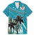 Personalized Saint Kitts and Nevis Coconut Palm Tree Family Matching Mermaid Dress and Hawaiian Shirt - Wonder Print Shop