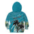 Personalized Saint Kitts and Nevis Coconut Palm Tree Kid Hoodie - Wonder Print Shop