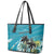 Personalized Saint Kitts and Nevis Coconut Palm Tree Leather Tote Bag