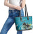 Personalized Saint Kitts and Nevis Coconut Palm Tree Leather Tote Bag