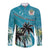 Personalized Saint Kitts and Nevis Coconut Palm Tree Long Sleeve Button Shirt - Wonder Print Shop