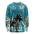 Personalized Saint Kitts and Nevis Coconut Palm Tree Long Sleeve Shirt - Wonder Print Shop