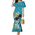 Personalized Saint Kitts and Nevis Coconut Palm Tree Mermaid Dress - Wonder Print Shop