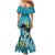 Personalized Saint Kitts and Nevis Coconut Palm Tree Mermaid Dress - Wonder Print Shop