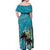 Personalized Saint Kitts and Nevis Coconut Palm Tree Off Shoulder Maxi Dress - Wonder Print Shop